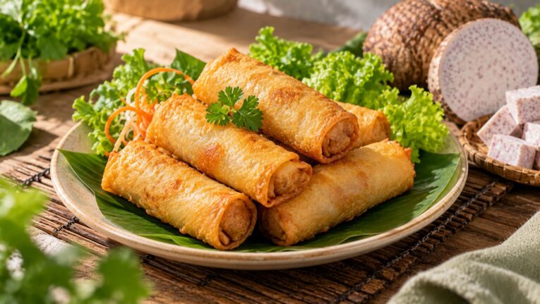 cách làm chả giò khoai môn