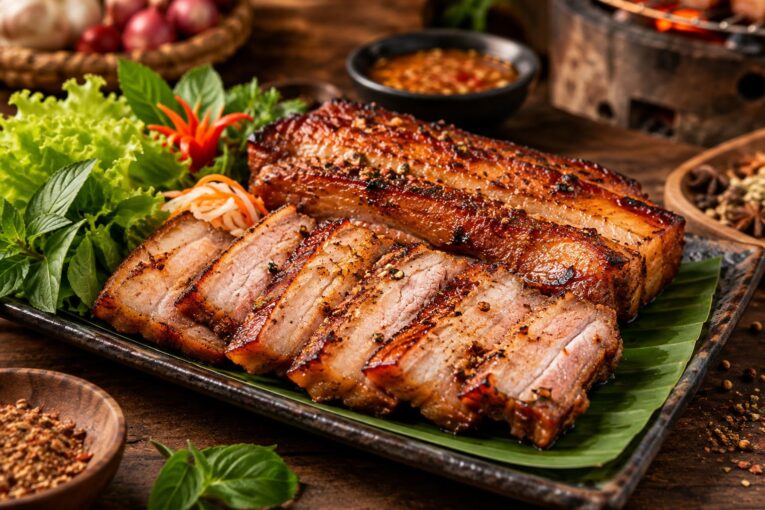 cách ướp thịt ba chỉ nướng