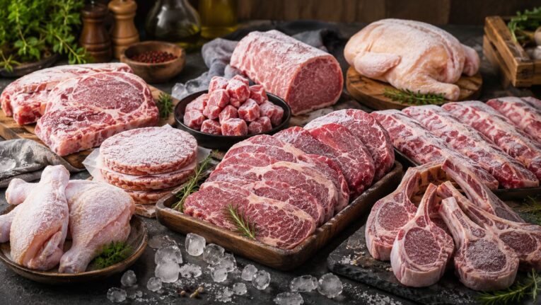 các loại thịt đông lạnh