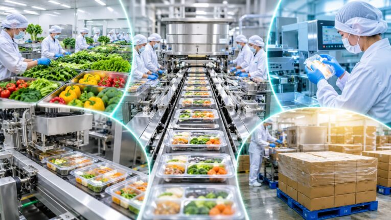 quy trình sản xuất thực phẩm đóng gói
